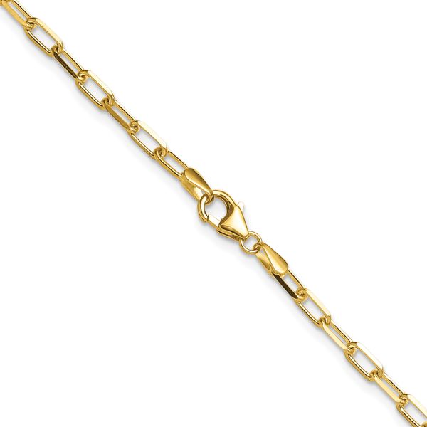 Leslie's 14k 3.0mm Solid Beveled D/C Paperclip Chain - Image 3
