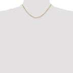 Leslie's 14k 3.0mm Solid Beveled D/C Paperclip Chain - Image 4