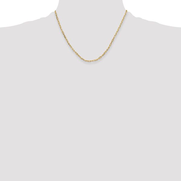 Leslie's 14k 3.0mm Solid Beveled D/C Paperclip Chain - Image 4