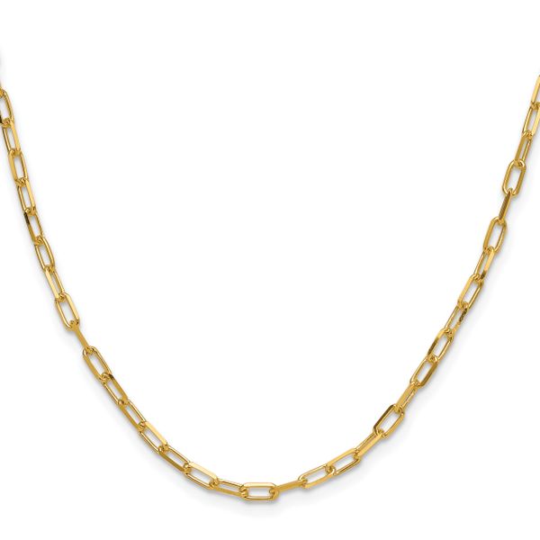 Leslie's 14k 3.0mm Solid Beveled D/C Paperclip Chain - Image 2