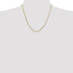 Leslie's 14k 3.0mm Solid Beveled D/C Paperclip Chain - Image 4