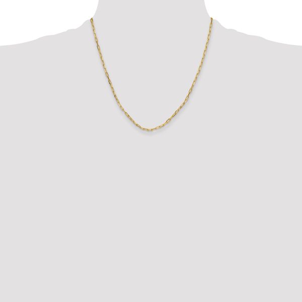 Leslie's 14k 3.0mm Solid Beveled D/C Paperclip Chain - Image 4