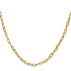 Leslie's 14k 3.0mm Solid Beveled D/C Paperclip Chain - Image 2