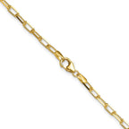 Leslie's 14k 3.0mm Solid Beveled D/C Paperclip Chain - Image 3