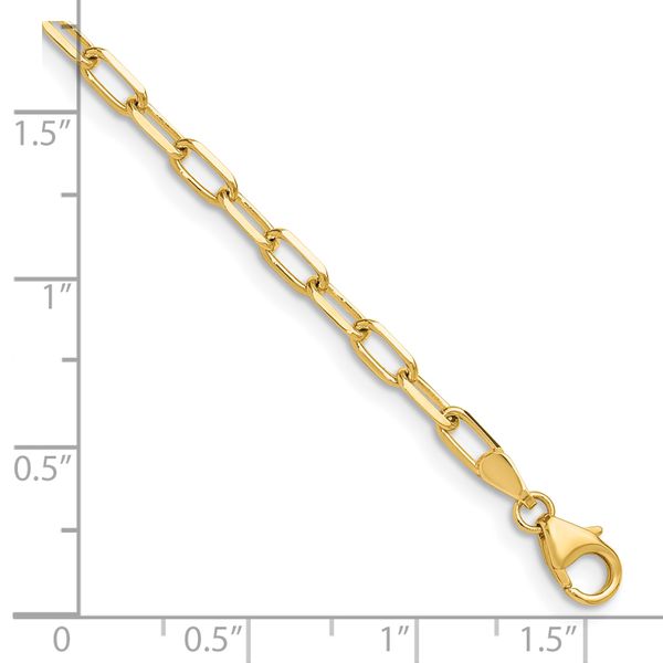 Leslie's 14k 3.0mm Solid Beveled D/C Paperclip Chain - Image 2