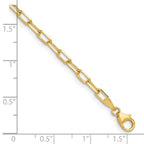 Leslie's 14k 3.0mm Solid Beveled D/C Paperclip Chain - Image 2