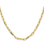 Leslie's 14k 3.5mm Solid Beveled D/C Paperclip Chain - Image 2