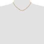 Leslie's 14k 3.5mm Solid Beveled D/C Paperclip Chain - Image 4
