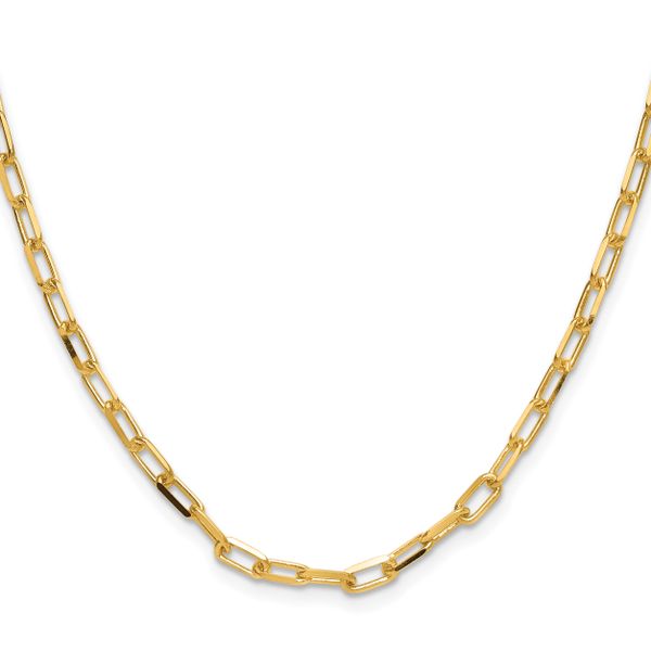 Leslie's 14k 3.5mm Solid Beveled D/C Paperclip Chain - Image 2