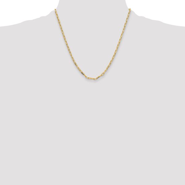 Leslie's 14k 3.5mm Solid Beveled D/C Paperclip Chain - Image 4