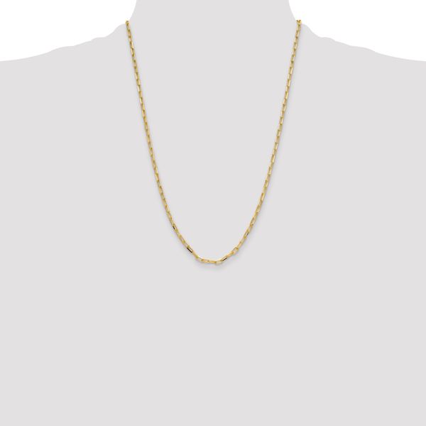 Leslie's 14k 3.5mm Solid Beveled D/C Paperclip Chain - Image 4