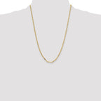 Leslie's 14k 3.5mm Solid Beveled D/C Paperclip Chain - Image 4