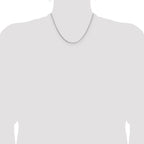Leslie's 14K White Gold 1.10mm Box Chain - Image 4