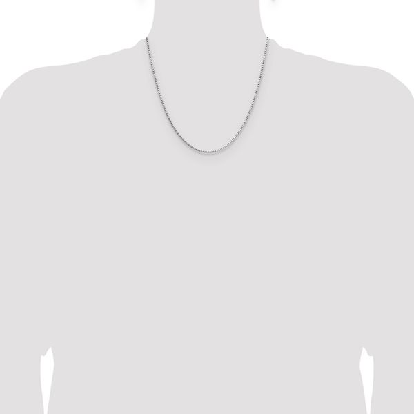 Leslie's 14K White Gold 1.10mm Box Chain - Image 4