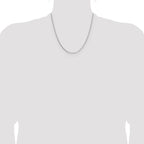 Leslie's 14K White Gold 1.10mm Box Chain - Image 4