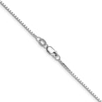 Leslie's 14K White Gold 1.10mm Box Chain - Image 3