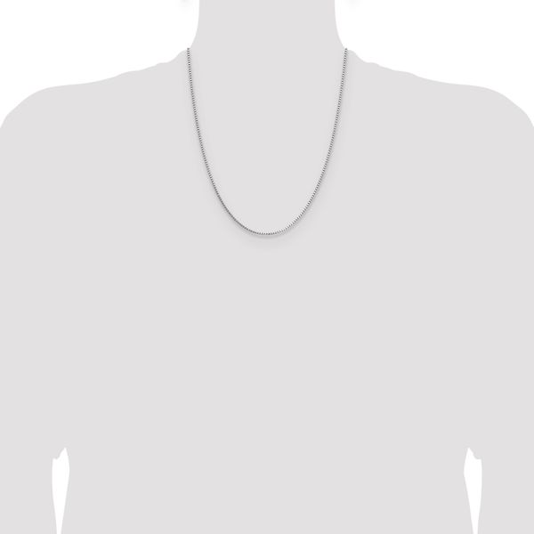 Leslie's 14K White Gold 1.10mm Box Chain - Image 4