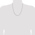 Leslie's 14K White Gold 1.10mm Box Chain - Image 4