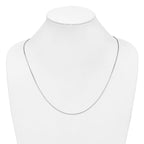 Leslie's 14K White Gold 1.10mm Box Chain - Image 4