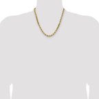 Leslie's 14K 6.5mm Diamond-Cut Rope Chain - Image 4
