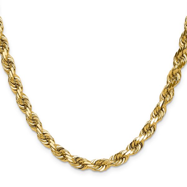 Leslie's 14K 6.5mm Diamond-Cut Rope Chain - Image 2