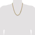 Leslie's 14K 6.5mm Diamond-Cut Rope Chain - Image 4