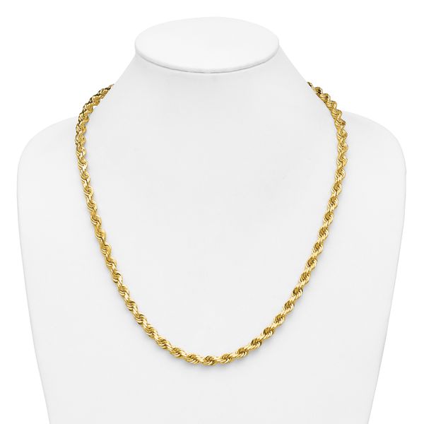 Leslie's 14K 6.5mm Diamond-Cut Rope Chain - Image 4