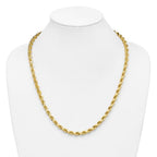 Leslie's 14K 6.5mm Diamond-Cut Rope Chain - Image 4