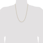 Leslie's 14K 1.5mm D/C Square Cable Chain - Image 4