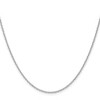 Leslie's 14K White Gold 1.5mm D/C Square Cable Chain - Image 2