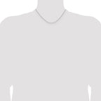 Leslie's 14K White Gold 1.5mm D/C Square Cable Chain - Image 4