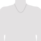 Leslie's 14K White Gold 1.5mm D/C Square Cable Chain - Image 4