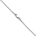 Leslie's 14K White Gold 1.5mm D/C Square Cable Chain - Image 3