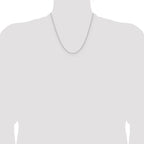 Leslie's 14K White Gold 1.5mm D/C Square Cable Chain - Image 4