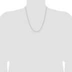Leslie's 14K White Gold 1.5mm D/C Square Cable Chain - Image 4