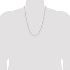 Leslie's 14K White Gold 1.5mm D/C Square Cable Chain - Image 4