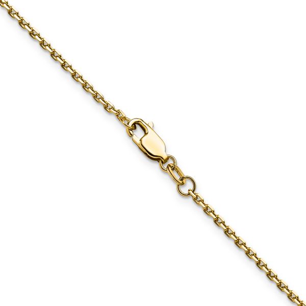 Leslie's 14K 1.65mm D/C Square Cable Chain - Image 3
