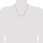Leslie's 14K 1.65mm D/C Square Cable Chain - Image 4