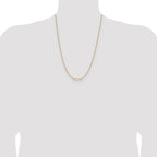 Leslie's 14K 1.65mm D/C Square Cable Chain - Image 4