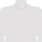 Leslie's 14K White Gold 1.65mm D/C Square Cable Chain - Image 4