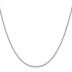 Leslie's 14K White Gold 1.65mm D/C Square Cable Chain - Image 2