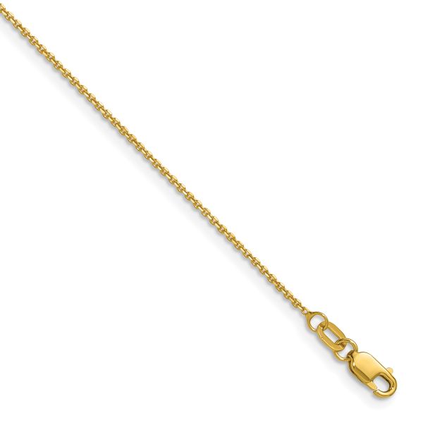 Leslie's 14K 1.1mm D/C Round Cable Chain