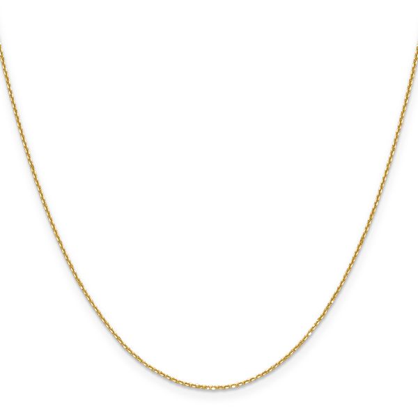 Leslie's 14K 1.1mm D/C Round Cable Chain - Image 2