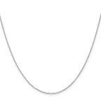 Leslie's 14K White Gold 1.1mm D/C Round Cable Chain - Image 2