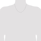 Leslie's 14K White Gold 1.1mm D/C Round Cable Chain - Image 4