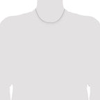 Leslie's 14K White Gold 1.25mm D/C Round Cable Chain - Image 4
