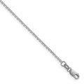 Leslie's 14K White Gold 1.45mm D/C Round Cable Chain