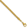 Leslie's 14K 3.7mm Semi-Solid D/C Round Box Chain