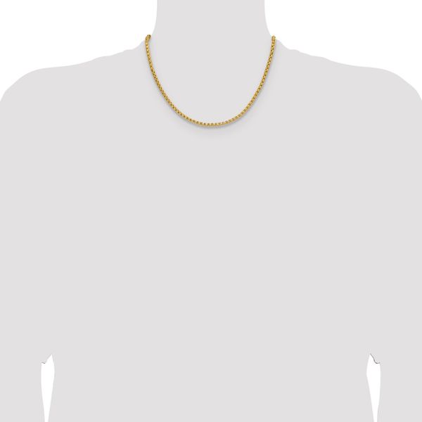 Leslie's 14K 3.7mm Semi-Solid D/C Round Box Chain - Image 4