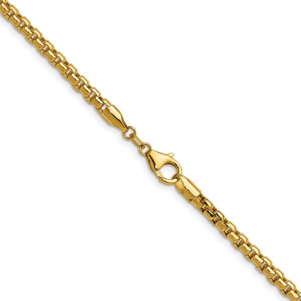 Leslie's 14K 3.7mm Semi-Solid D/C Round Box Chain - Image 3